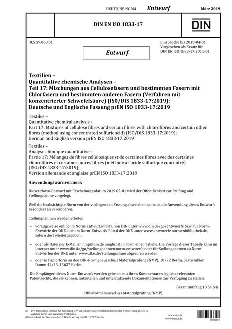 DIN EN ISO 1833-17 - DRAFT