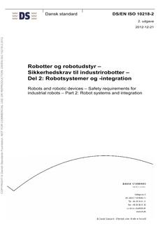 DANSK DS/EN ISO 10218-2