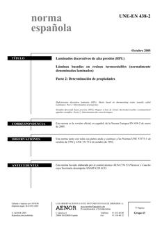 AENOR UNE-EN 438-2