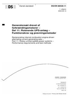 DANSK DS/EN 88528-11