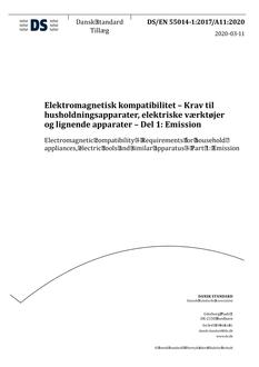 DANSK DS/EN 55014-1