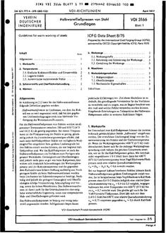 VDI VDI 3166 BLATT 1