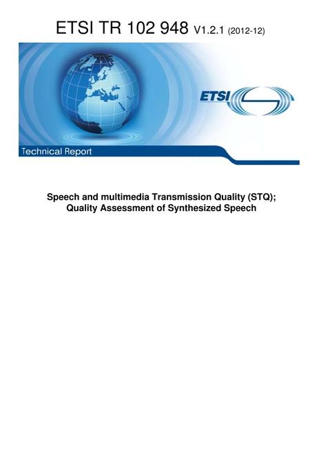 ETSI TR 102 948
