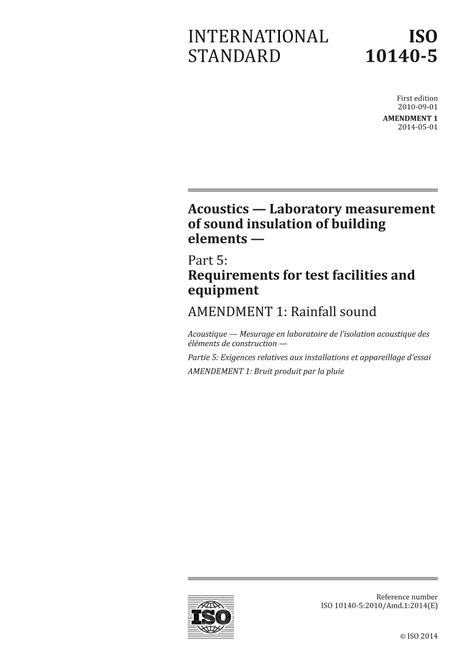 ISO 10140-5:2010/Amd1:2014