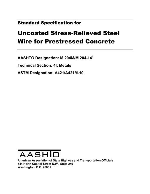 AASHTO M 204M/M 204-14