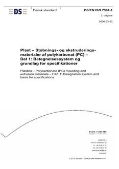 DANSK DS/EN ISO 7391-1