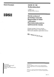 DANSK DS/EN 10136