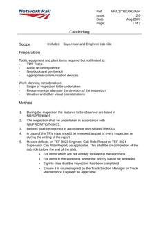 NR NR/L3/TRK/002/A04 ISSUE 2