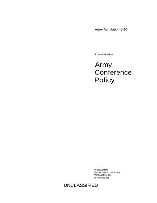 ARMY AR 1-50
