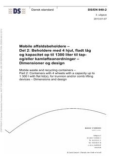DANSK DS/EN 840-2