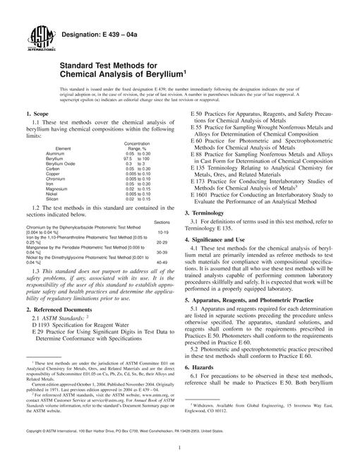 ASTM E439-04a