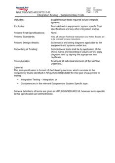 NR NR/L2/SIG/30014/D120/TS17-61 ISSUE 1