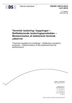 DANSK DS/EN 16012+A1