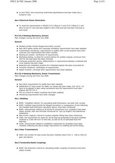 DNV DNV-RU-HSLC SUMMARY OF CHANGES