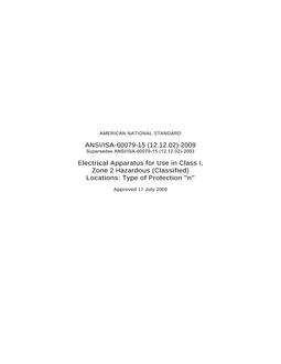ISA 60079-15