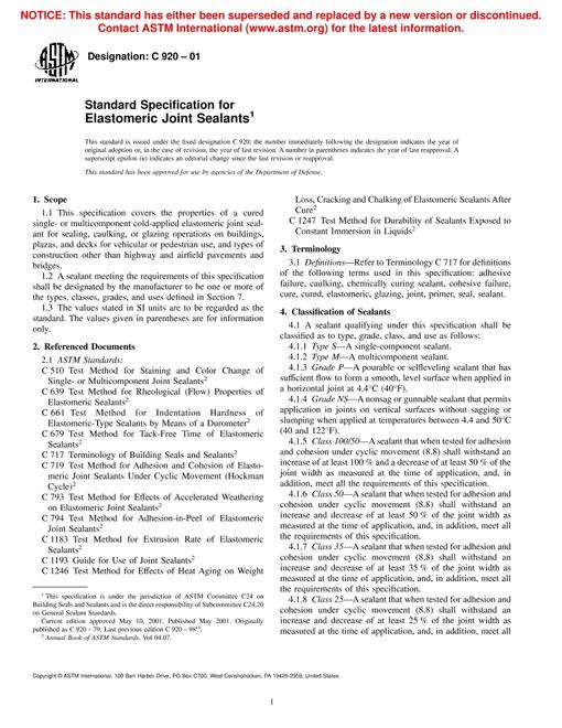 ASTM C920-01