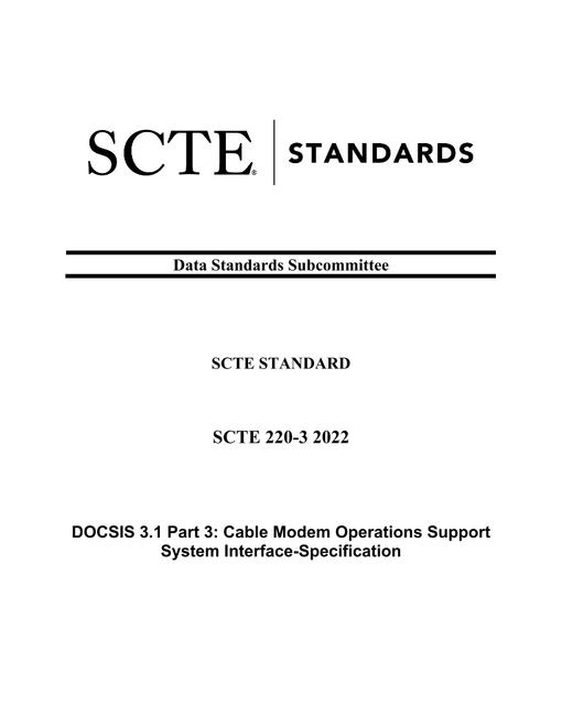 SCTE 220-3 2022