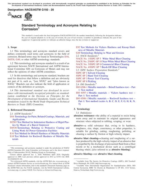 ASTM G193-20