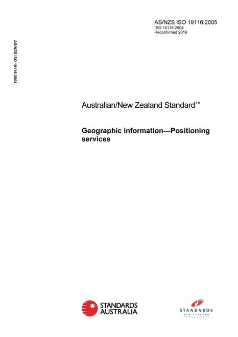 AS/NZS ISO 19116:2005