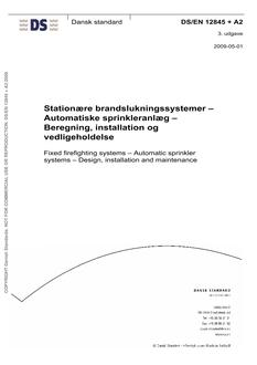 DANSK DS/EN 12845 + A2