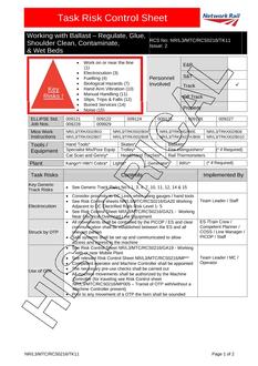 NR NR/L3/MTC/RCS0216/TK11 ISSUE 2