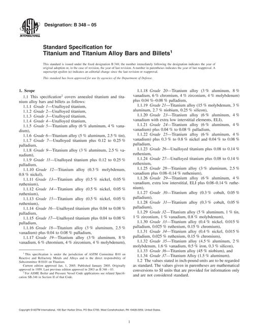 ASTM B348-05
