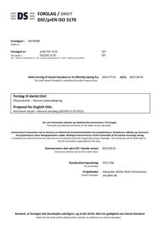 DANSK DSF/PREN ISO 3170