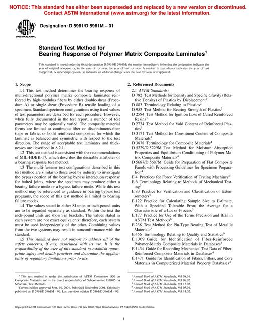 ASTM D5961/D5961M-01