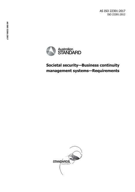 AS ISO 22301:2017
