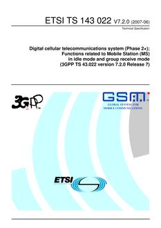 ETSI TS 143 022