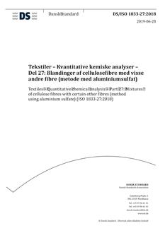 DANSK DS/ISO 1833-27
