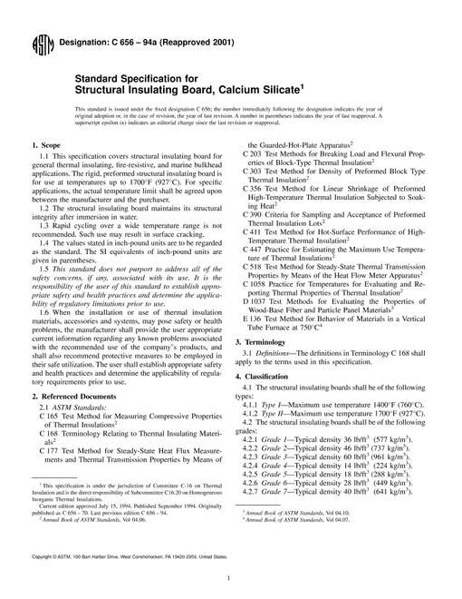ASTM C656-94a(2001)