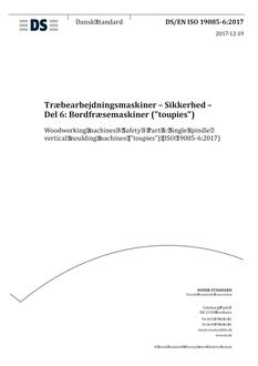 DANSK DS/EN ISO 19085-6