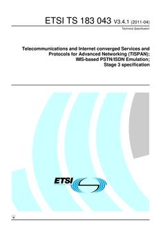 ETSI TS 183 043