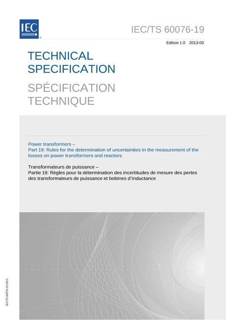 IEC/TS 60076-19 Ed. 1.0 b:2013