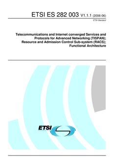 ETSI ES 282 003