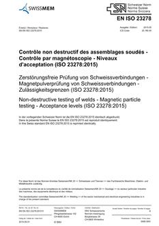 SNV SN EN ISO 23278