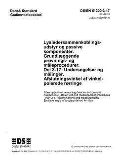 DANSK DS/EN 61300-3-17