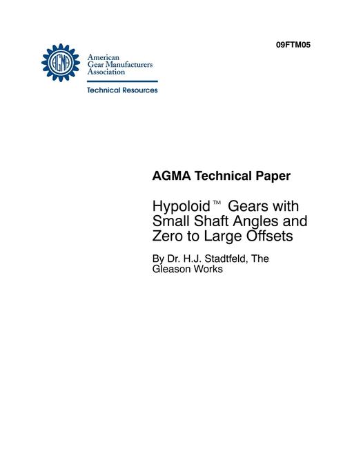 AGMA 09FTM05