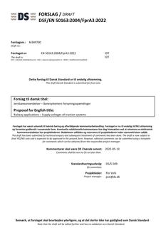 DANSK DSF/EN 50163/FPRA3