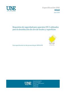 AENOR ESPECIFICACION UNE 0068