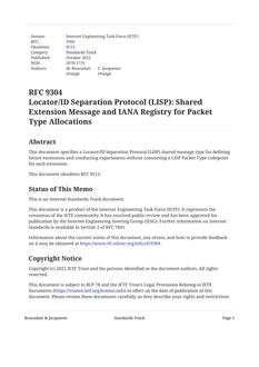 IETF RFC 9304