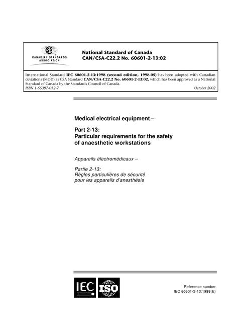 CAN/CSA C22.2 NO. 60601-2-13-02