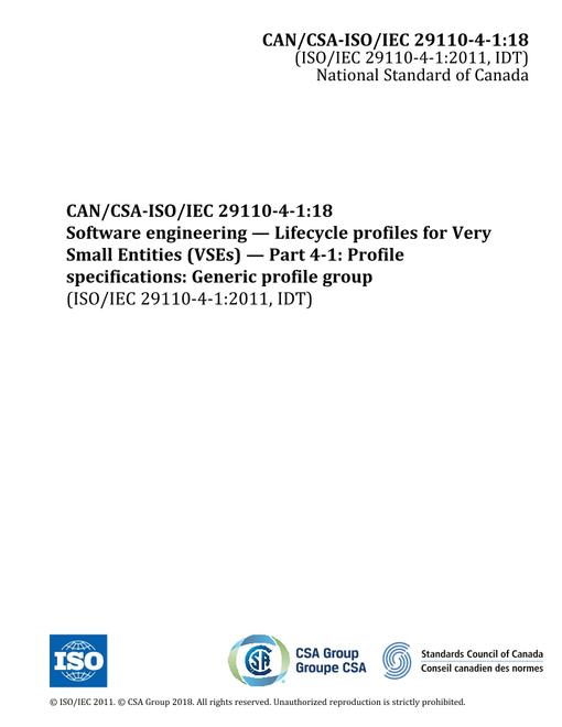 CAN/CSA-ISO/IEC 29110-4-1:18