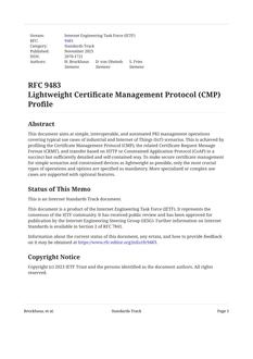 IETF RFC 9483