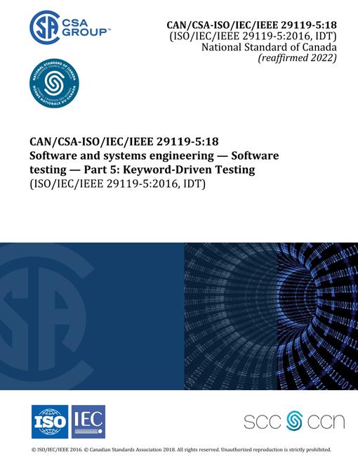 CAN/CSA-ISO/IEC/IEEE 29119-5:18 (R2022)