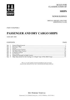 DNV DNV-RU-SHIPS PART 5 CHAPTER 2