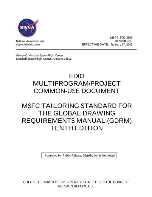 NASA MSFC-STD-2806