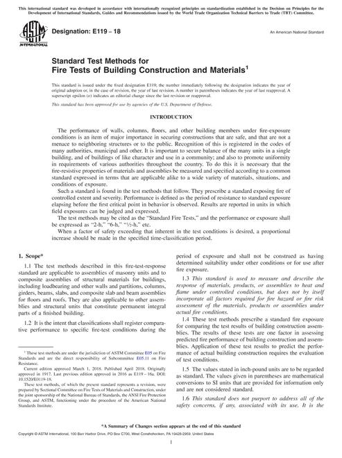ASTM E119-18
