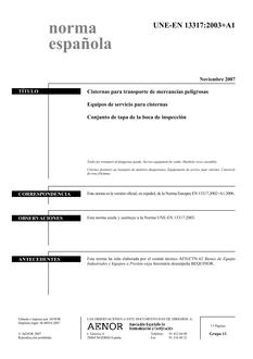 AENOR UNE-EN 13317+A1